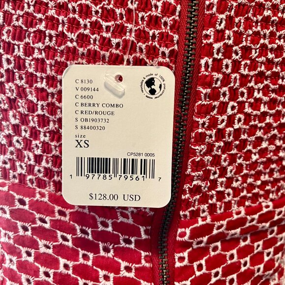 Free People Women's Red Berry Kiss Mini Dress (NWT) - Picture 12 of 12